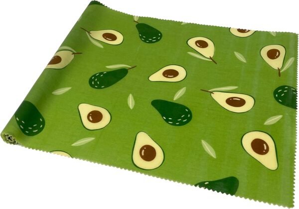 UGOS Organic Beeswax Food Wraps Roll - Reusable Bees Wax Paper Wrap (Green Avocado) - Image 3