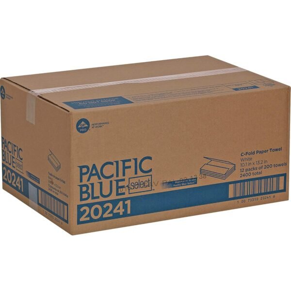 Georgia-Pacific Blue Select C-Fold Paper Towels by GP PRO (Georgia-Pacific), White, 20241, 200 Towels Per Pack, 12 Packs Per Case (2400 Total), 10.10'' x 13.20 - Image 6
