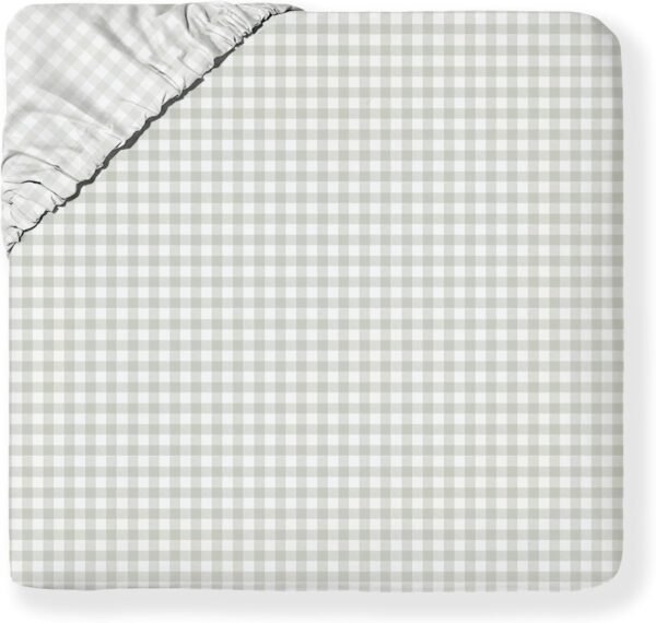 MakeMake Organics Organic Queen Fitted Sheet Set GOTS Certified Organic Cotton Fitted Sheet with Pillowcase Ultra Soft Non Toxic Breathable Hypoallergenic Colorful Neutral (Twin, Weaves)
