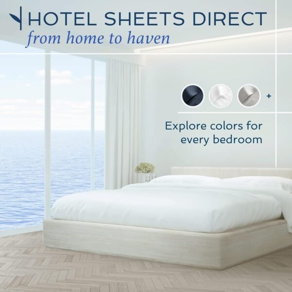 Hotel Sheets Direct King Size Pillow Cases 2 Pack - 20x40 Inch Cooling Pillow Cases for King Size Pillows - Silky Pillowcase for Hair and Skin - Grey - Image 9