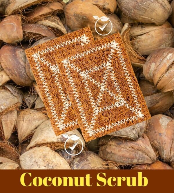 Natural Kitchen Sponge Biodegradable Compostable Cellulose and Coconut Scrubber Sponge Eco Friendly Sponges for Dishes (3) - Image 4