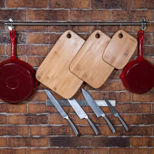 Wood Cutting Boards for Kitchen – Bamboo Cutting Board Set, Chopping Board, Serving Tray – Wooden Cutting Boards for Kitchen – BlauKe® - Image 7