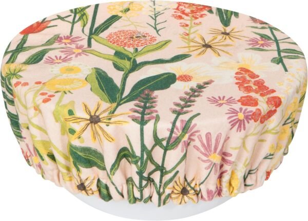 Now Designs Save Set Bowl Covers, DIA7.5in / DIA9.25in, Bees & Blooms - Image 3