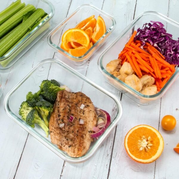 12 Pack Glass Storage Containers with Lids, Leak-Proof Meal Prep Containers, Dishwasher/Microwave/Oven/Freezer Safe Glass Food Storage Containers for Leftovers, to Go - Image 9