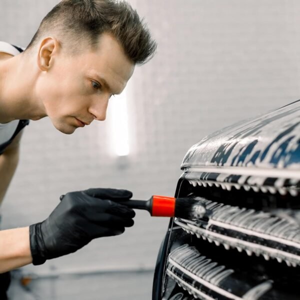 Car Detailing Brush Set, 7 Pcs Natural Bristles Car Detailing Kit for Automotive Interior, Air Conditioning Vents, Engine Bays, Dashboard and Wheels - Image 5