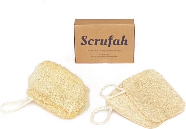 Scrufah, Eco-Friendly Natural Kitchen Dish Sponge. Zero Waste Kitchen. Compostable, Biodegradable & Plastic Free Cleaning Tool (3pc)