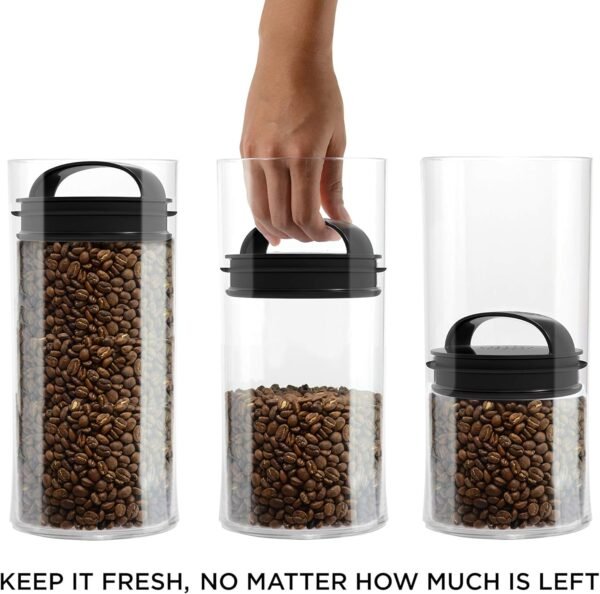 Prepara Evak Compact Glass Food Storage, 24 Ounce, Black - Image 6