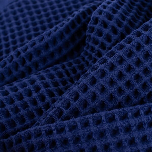 Püskül Waffle Weave Bath Towels, Organic 100% Turkish Cotton, 32X63 Inches 2-Pack (Navy Blue) - Image 6