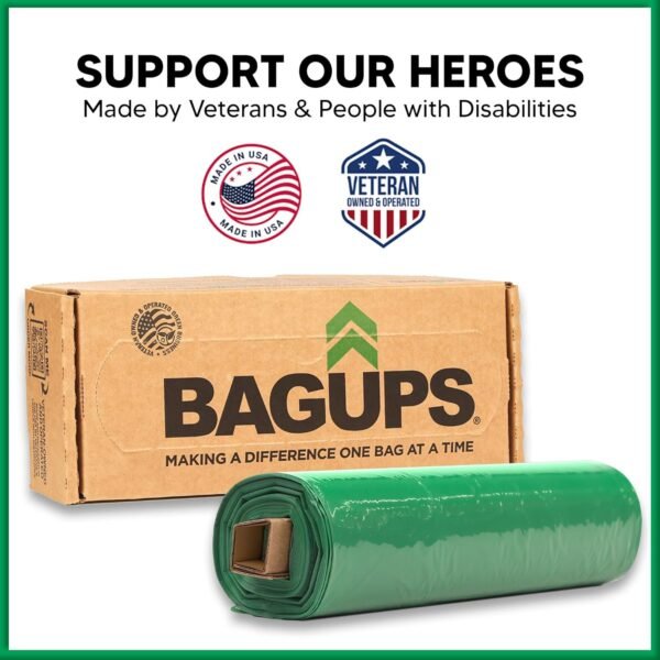 13 Gallon Tall Kitchen Bags, Biodegradable Trash Bags 24"x32"x.95 mil thick ASTM D6954-18, 6 Bag Dispensers, 90 Bags With Dispensers - Image 8