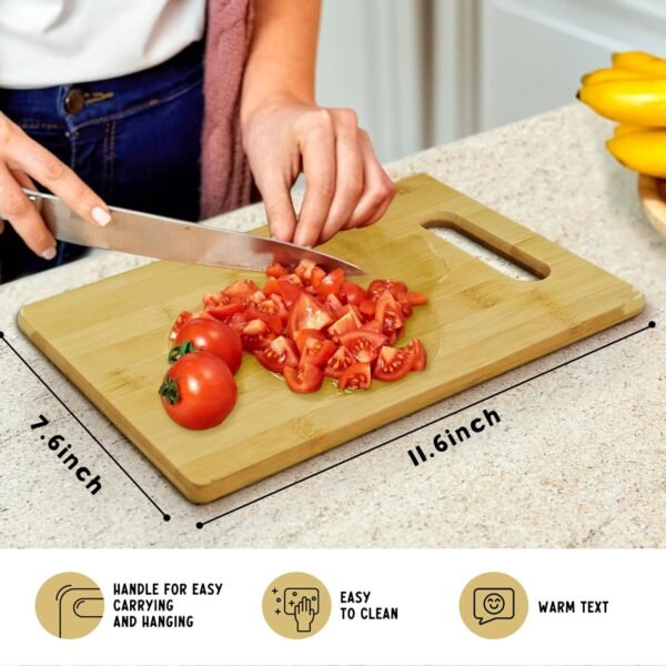 Made with Love Cutting Boards for Kitchen, House Warming Gifts New Home Women Couple, Bamboo Cutting Board, Fun Couples Gifts Decorative Cutting Boards for Kitchen,Fun Kitchen Gifts for Women - Image 7