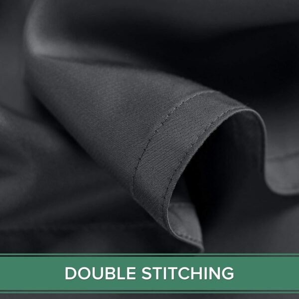 Queen Sheets by Pure Bamboo, Genuine 100% Organic Viscose Derived from Bamboo Bed Sheet Set, Luxuriously Soft & Cooling, Double Stitching, Lifetime Quality Promise (Queen, Charcoal) - Image 8