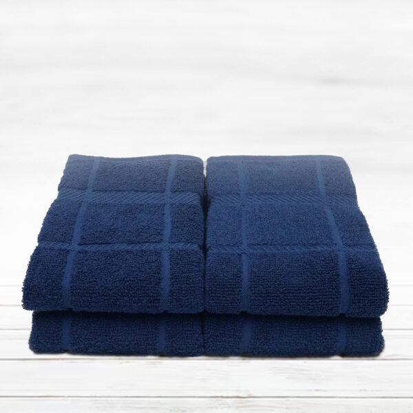 100% Cotton Terry Dish Towels for Kitchen, 4 Pack Plain, 16 x26 Inches, Super Soft and Absorbent Kitchen Towels, Perfect for Kitchen Cleaning and Dish Washing | Navy Blue - Image 5