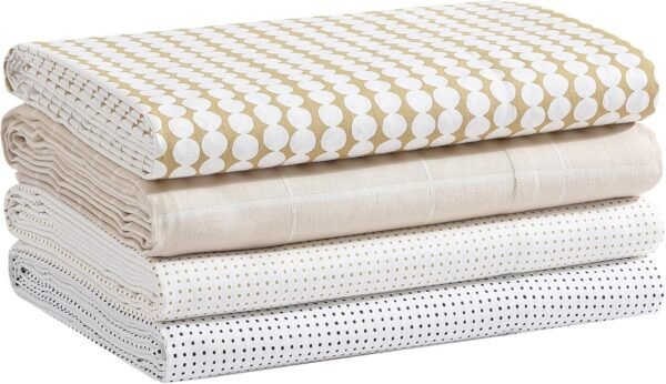 MARIMEKKO - King Sheets, Organic Cotton Bedding Set, Luxuriously Soft & Smooth Home Decor, GOTS Certified (Muru Beige, King) - Image 6