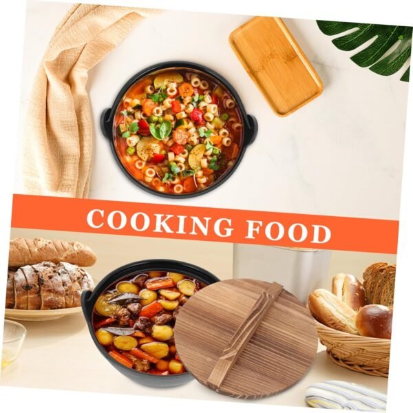 Stew Soup Pot Outdoor Cookware Camping Cooker Pot Cast Iron Japanese Nabe Smooth Surface Easy Care - Image 6
