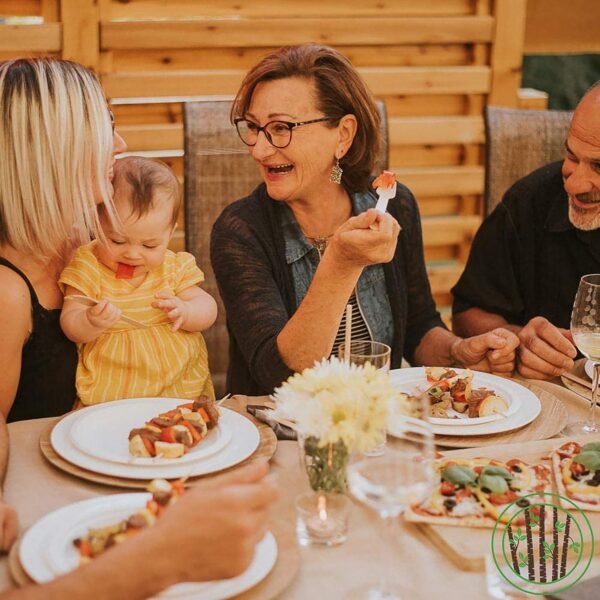 Disposable Wooden Cutlery Sets - 150 Piece Total: 50 Forks, 50 Spoons, 50 Knives, 6 Inch Length Ecological Biodegradable Compostable Wooden Utensils Wooden Cutlery - Image 9
