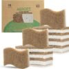 10 Pack Dish Sponges Kitchen，No-Scratch Eco-Friendly Dish Sponge, Natural Kitchen Sponges Pack for Washing & Cleaning, Quick-Drying, Odor Free
