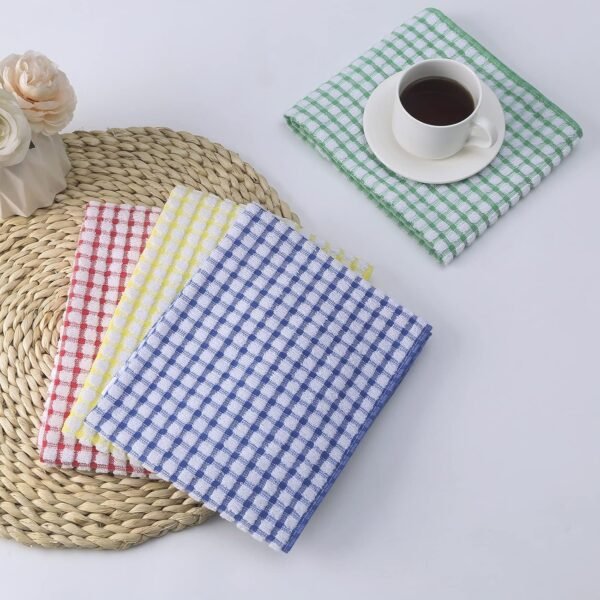 Oeleky Dish Towels for Kitchen 15x26 Inches, Pack of 8 Cotton Kitchen Towels for Drying Dishes, Absorbent Bar Mop Towels (Multi, 15x26 inches) - Image 8