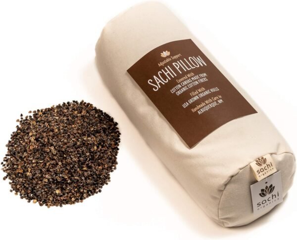 Sachi Organics Buckwheat Cylinder Neck Pillow