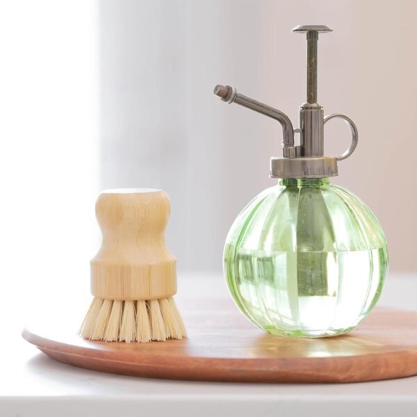 ELYN Bamboo Dish Brush Set, Dish Scrubber & Kitchen Brush, Eco Friendly Cleaning Brush for Household Use, Set of 3 - Image 6