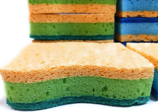 Graham & Ash Co All Natural Extra Thick Kitchen Sponge - Biodegradable Compostable Cellulose and Sisal Scrubber - Pack of 10 Eco Friendly S-Shape Sponges for Comfort Sponge Non-Scratch Scrubbing Pad - Image 4