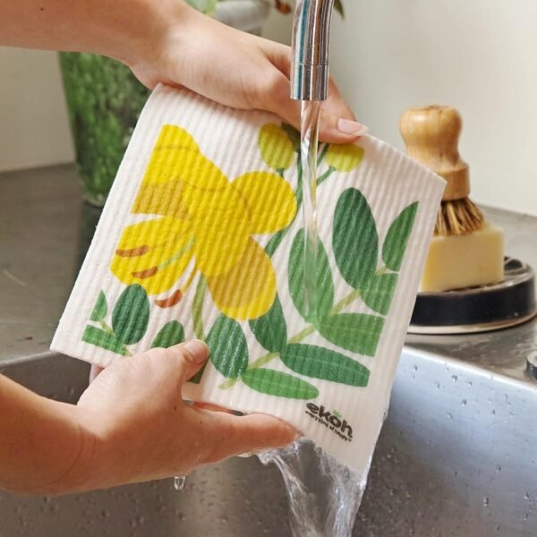 EKOH Swedish Dishcloths for The Kitchen - 12 Pack Cleaning Cloths for The Home - 100% Biodegradable Dish Cloths a Paper Towel and Plastic Sponge Alternative (Scandi Botanical, Scandinavian) - Image 3