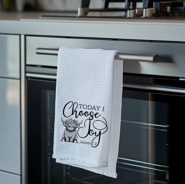Highland Cattle Kitchen Towels, Christ Kitchen Towels, Funny Kitchen Towels for Women, Highland Cow Gifts Hand Towels, Highland Cow Decor Dish Towels Tea Towels, Cow Kitchen Decor, 16x24 Inch - Image 6
