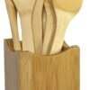 Oceanstar Bamboo Cooking Utensil Set, 12 Inch, Natural