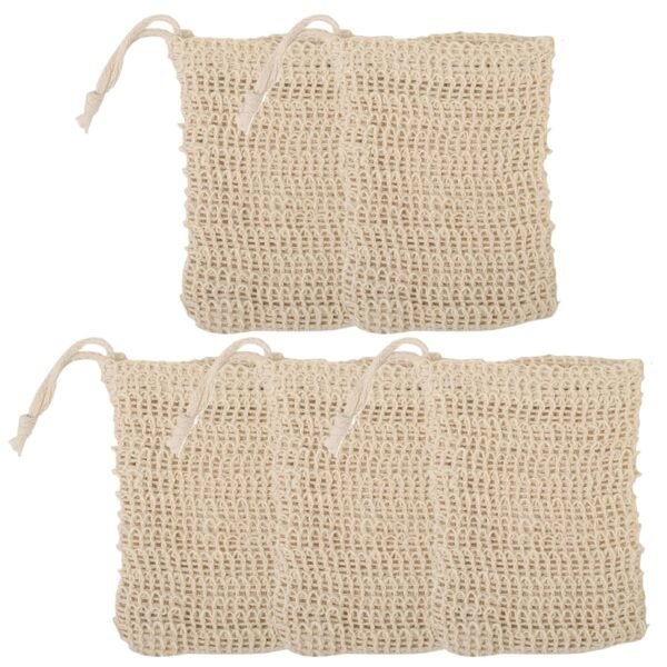 Bar Soap Pouch,Soap Savers 5Pcs Soap Bag Bar for Bar Soap Breathable Mesh Soap Pouch with Drawstring Foaming and Drying Soap Holder for Shower Exfoliating - Image 5
