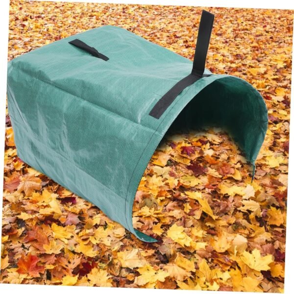 Trash Bucket Trash Compactor Bags Compost Bin Outdoor Garbage Can Outdoor Trash Can Kitchen Small Garbage Can Portable Foldable Garden Bag Garbage Bin Trash Cans Compost Bags Green - Image 9