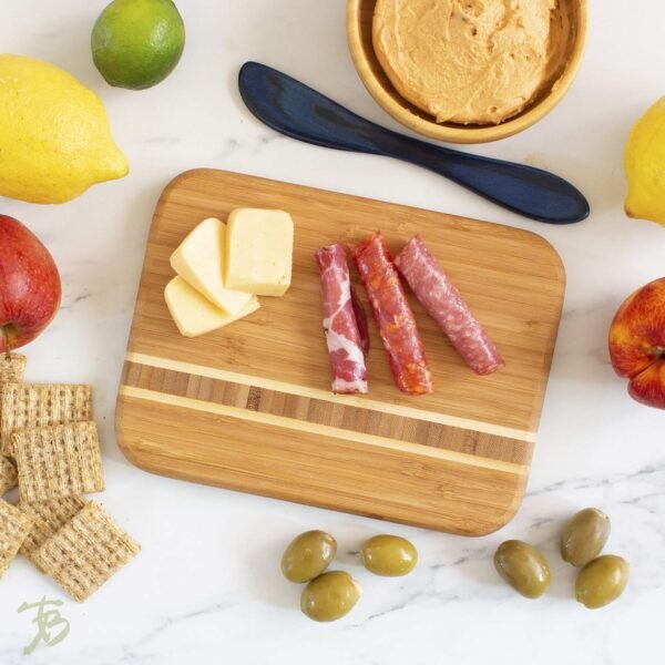 Totally Bamboo Barbados Bamboo Wood Cutting Board, 9" x 6.5" - Image 2