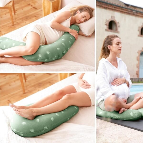 Babymoov B.Love 2-in-1 Pillow - The Original Organic Pregnancy Pillow & Nursing Cushion (Oeko-TEX Certified) - Image 6