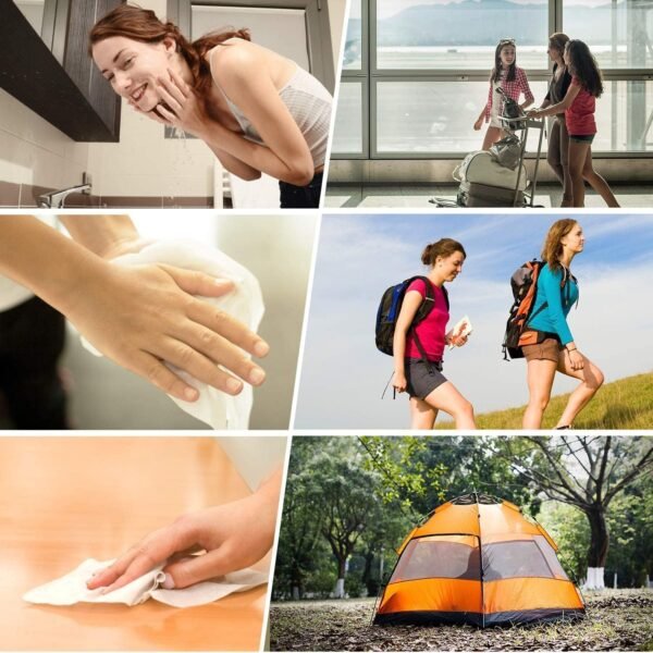 500 Pieces Disposable Compressed Towels, Compact Travel Coin Tissue Soft Compress Tissues Pills for Outdoors Travel Camping and Beauty Salon - Image 6
