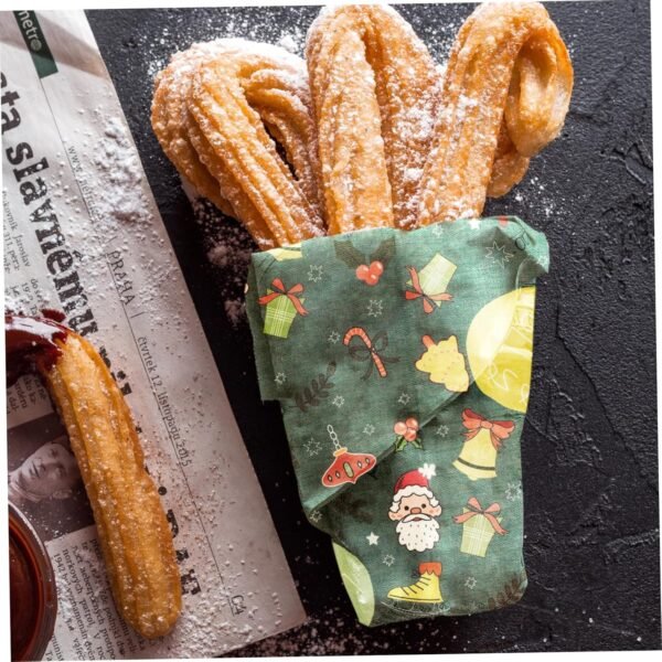 3pcs Beeswax Wrap Packing Paper Beewax Wraps for Food Beeswax Bowl Cover Food Storage Wrap Reusable Food Wraps Kitchen Beewax Wraps Practical Food Wraps Decorate Food Grade Cotton - Image 9