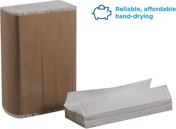 Georgia-Pacific Pacific Blue Basic, C-Fold Paper Towels (previously branded Acclaim) by GP PRO,White,20603,240 towels per pack,10 packs per case - Image 3