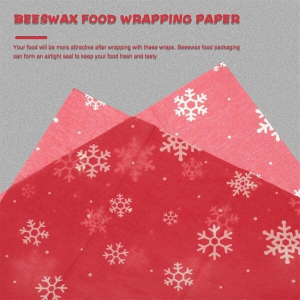 Kichvoe 3pcs Beeswax Food Wrapping Paper Wax Paper Candy Wrappers Packing Paper Beeswax Wraps Fried Chicken Wraps Beeswax Food Papers Reusable Food Wraps French Fries Wraps Bread Sandwich - Image 5