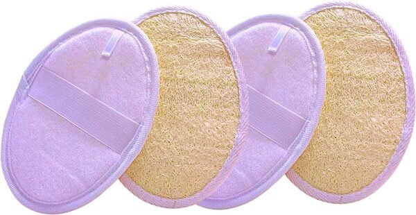 Jaunty Natural Loofah (3PC Pack) Sponge Exfoliating Body Scrubber Made with Eco-Friendly and Biodegradable Suitable for Women, Babies and Men, - Image 3