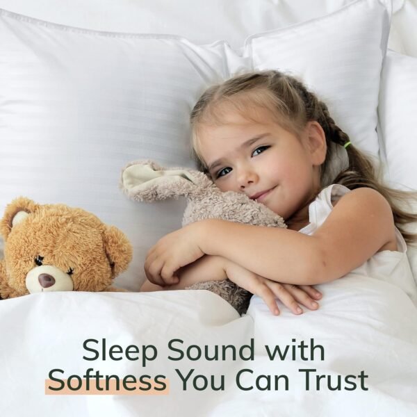 Premium Queen Size Bed Pillows - Set of 2, 20"x28", Cooling Hotel Quality, Down Alternative Fill, Medium Firm Support, Luxury Softness for Side, Back, and Stomach Sleepers - Image 7