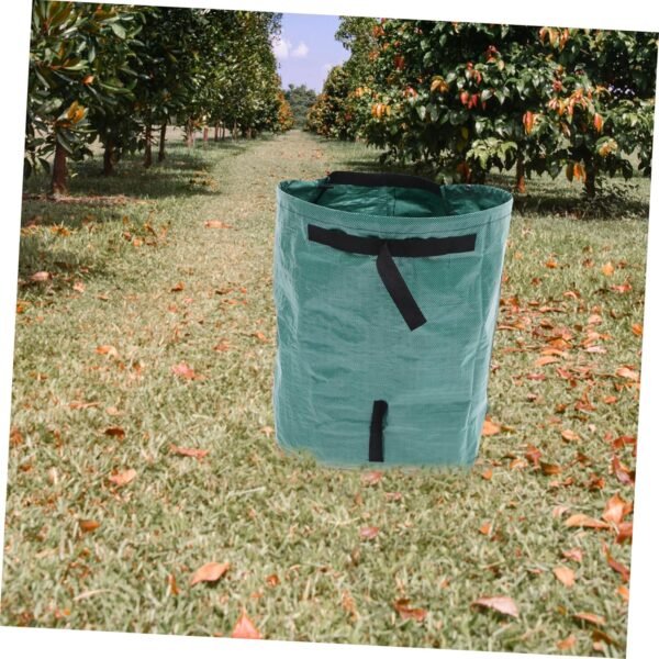 Trash Bucket Trash Compactor Bags Compost Bin Outdoor Garbage Can Outdoor Trash Can Kitchen Small Garbage Can Portable Foldable Garden Bag Garbage Bin Trash Cans Compost Bags Green - Image 4