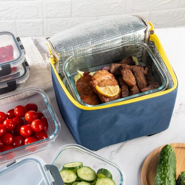 UMEIED Glass Meal Prep Containers - 10 Pack Glass Food Storage Containers with Lids for Lunch, On-the-Go, Leftovers, Pantry Organization - Microwave, Oven, Freezer, and Dishwasher Safe - Image 4