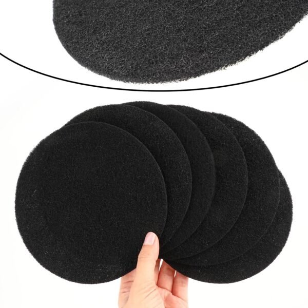 Charcoal Filters for Kitchen Compost Bin, 6 Pack Compost Filters for Countertop Bin Pail Replacement, Activated Charcoal Home Bucket Refill Sets, Round 6.7 Inch - Image 3