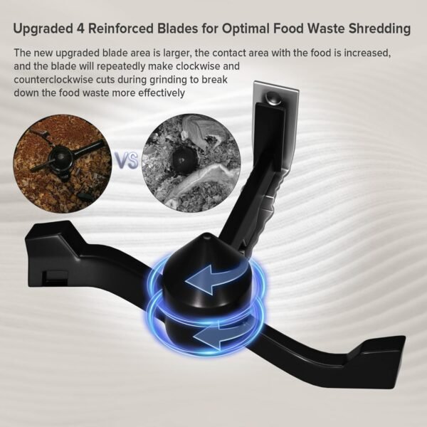 Electric Kitchen Composter, 3L Large Capacity with Visual Lid and LED Display, Turn Food Waste into Dry Compost, Intelligent Grinding Level Auto Stop, Low Noise, Automatic Cleaning - Image 7