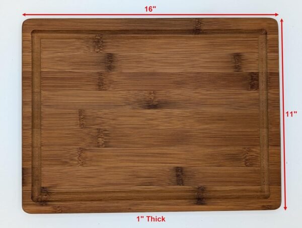 Bamboo Cutting Board (11x16), Bamboo is one of the hardest woods there is, it will stand up to years of chopping and cutting like you won't believe! - Image 4