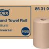 Tork Paper Towel Roll Natural H86, Universal, for Mini Dispensers, 6 Rolls x 550 ft, 8631060