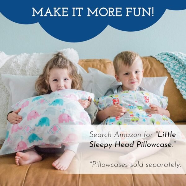 Youth Pillow - 16 X 22 - Soft & Hypoallergenic - Better Sleep for Kids - Perfect Size - Backed by Our Love The Fluff Guarantee (1 Pack) - Image 7