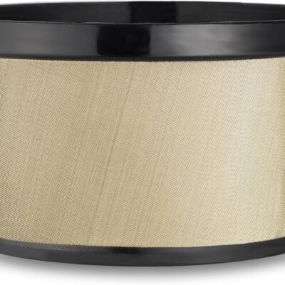 Reusable 4-5 Cup Basket Coffee Filter Fits Mr. Coffee, Cuisinart, Black & Decker, Hamilton Beach Coffee Makers, Stainless Steel, BPA-Free