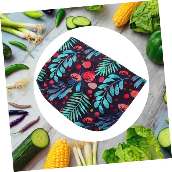 Mobestech 2 Pcs Beeswax Storage Bag Pocket Organizer Pouch Beeswax Wrapping Pouch Reusable Fruit Bag Beeswax Cloth Beeswax Cotton Wraps Candy Containers Food Grade Refrigerator Cotton Cloth - Image 6