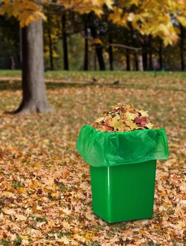 400 Count 100% Biodegradable & Compostable Trash Bags - 13-16 Gallon, 15 Microns, 24x24 Inches, Green Eco-Friendly - Image 7