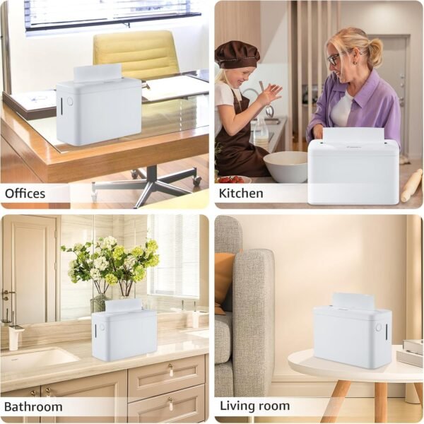 Paper Towel Dispenser Countertop, Modunful Bathroom Hand Towel Dispenser Commercial Multifold Trifold Paper Towels Dispenser for Home Kitchen Restaurant(White) - Image 6