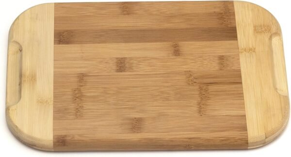 Lipper International Bamboo Wood Two-Tone Kitchen Cutting and Serving Board, Large, 15-3/4" x 11-3/4" x 3/4" - Image 5