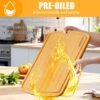Homaxy Extra Large Bamboo Cutting Boards for Kitchen, 18x12.5" Wood XL Cutting Board with Juice Groove, Butcher Block Wooden Chopping Board for Kitchen, Meat, Cheese, Fruit & Vegetables - Pre Oiled - Image 7